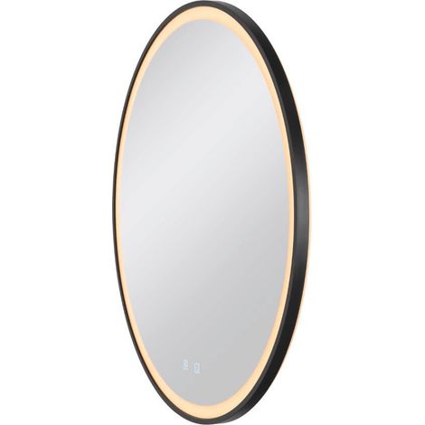 Applique miroir Trukko Noir - Ø 80cm - 1007202