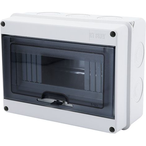 Lntyq Coffret Electrique Etanche Exterieur, IP65 8 Modules Ableaux à Disjoncteurs éLectriques Boitier, Etanche Electrique Exterieur, Boitier de Jonction pour Utilisation à l'extérieur