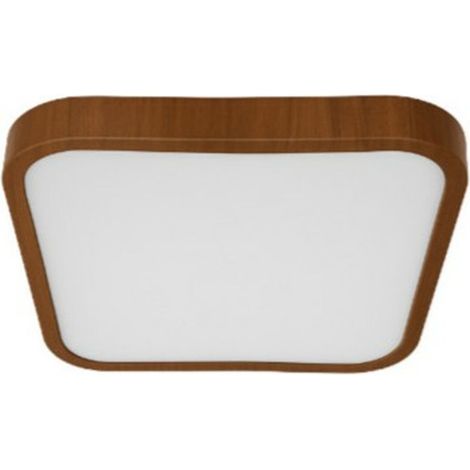 Plafoniera Led 36w Cct Square Wood Silver Hydra 490520