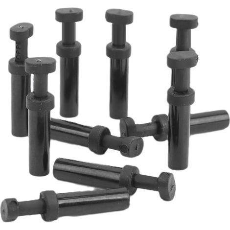 100 Stück 6-mm-Schnellverschlussstopfen, industrielles pneumatisches Kunststoffzubehör