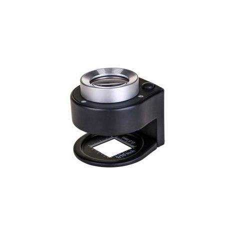 30X Loupe Illuminée, 6 Lumières Bureau Loupe en Métal Portable Échelle Pliante Échelle Boucle pour Textile Optique Bijoux Outil Pièces Monnaie Timbres Monnaie Gemmes