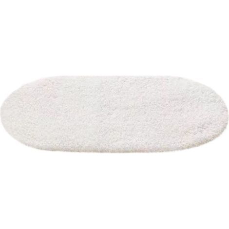 Tapis de bain absorbant et antidérapant, tapis ovale en microfibre pour douche/salon/chambre, lavable en machine, 40 x 60 cm, compatible avec les baignoires standard