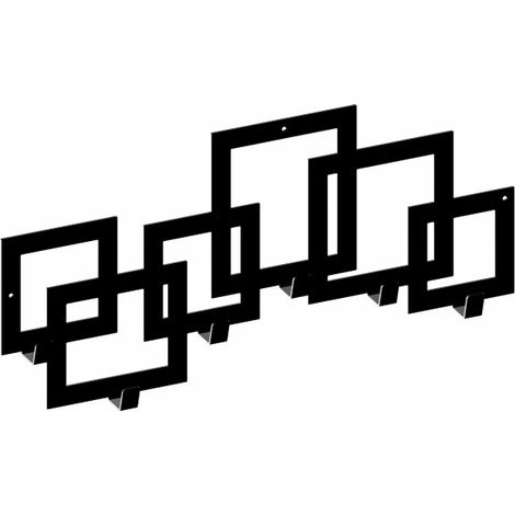 WS16 Kleiderbügel, GEOMETRY, schwarz strukturiert (1/5)