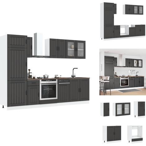 Ensemble d'armoires de cuisine 8 pcs Kalmar bois d'ingénierie - Ensemble D'armoires De Cuisine - Ensemble D'armoires De Cuisine - Ensemble D'armoires - Armoire De Cuisine (1/5)