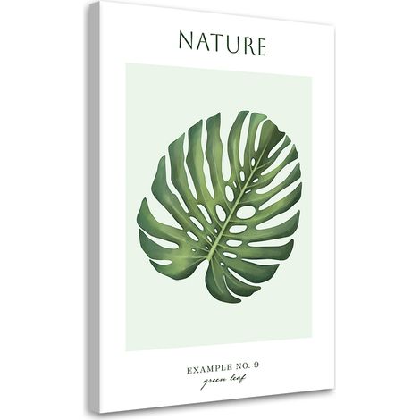 Tableau sur toile Feuille verte - Nature 60x90 (1/5)