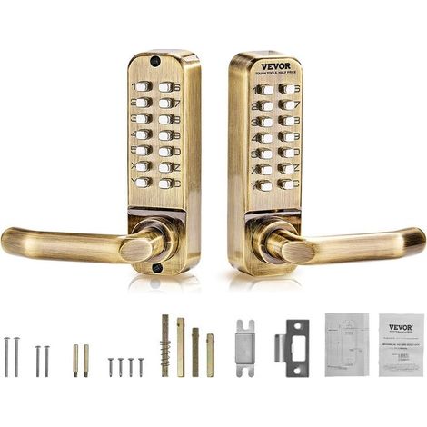 Accès sans clé et verrouillage automatique avec serrure de porte à code mécanique double face étanche (1/5)