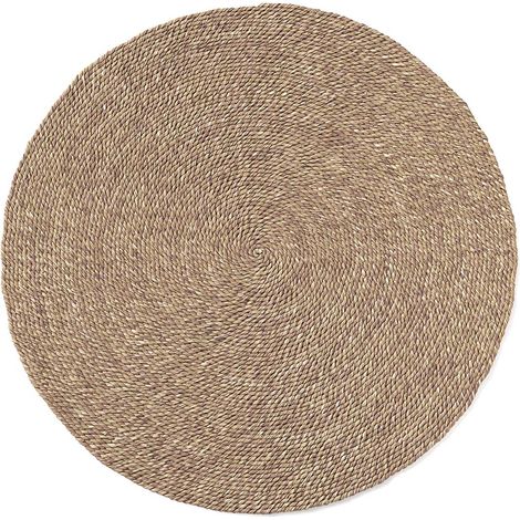 Runder Jute-Teppich - Boho Bali - 120 CM - Yuri Naturfarben