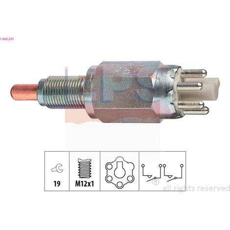 Contacteur, feu de recul EPS 1.860.243 FORD 3 321 765 6 039 985 74DT-7A247-GD
