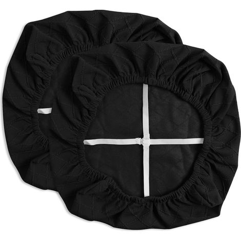 Lot de 2 housses de siège de chaise imperméables en jacquard haute densité pour salle à manger, bar, décoration de fête de mariage, extensibles et (1/5)