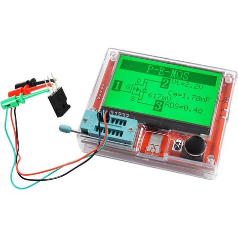 Testeur de Transistor Multimètre Multifonctionnel, Kit de Testeur de Transistor TFT Diode Triode Capacimètre LCR NPN PNP MOSFET LCR-T7 T1 T4. (1/5)