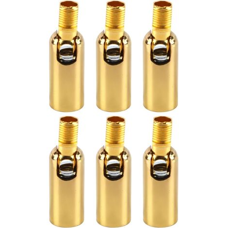 6 Pièces Adaptateur De Plafonnier Incliné 180 Degrés Filetage M10 Adaptateur De Plafonnier Suspendu pour Plafond Angulaire Ou Irrégulier Or (1/5)
