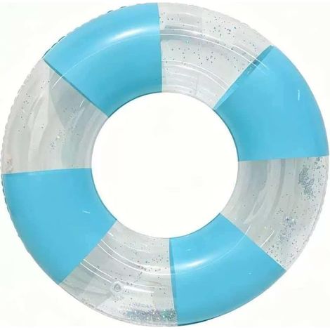 Adult Inflatable Swimming Ring, Retro Striped PVC Inflatable Swimming Ring for Teens and Adults (1/5)