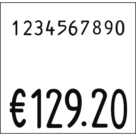 ratioform, Etiquettes pour étiqueteuses de prix, l x h 29 x 28