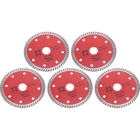 Disques Diamant 105mm à 5 Lames Dentelées pour Découpe Céramique et Bois - Scie Circulaire (1/5)