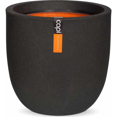 CAPI EUROPE Jardinière URBAN SMOOTH - 43x41 cm - Noir (1/5)