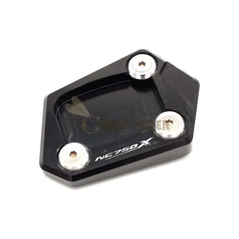 (Noir) Plaque d'extension de béquille latérale en aluminium usiné CNC, compatible avec HONDA NC 750 X NC750X NC 750X 2013 2014 maxpower (1/4)