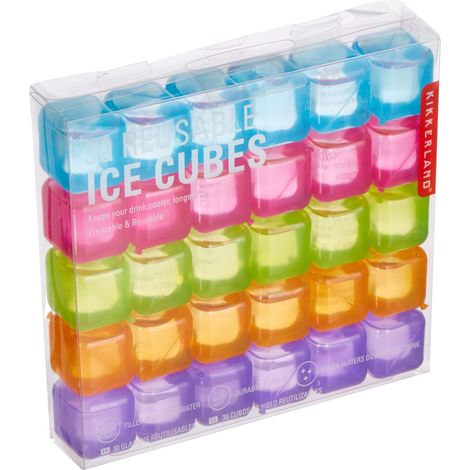 Kikkerland cubetti di Ghiaccio, Plastica, Multicolore, 16.3 x 2.8 x 13.8 cm (1/4)