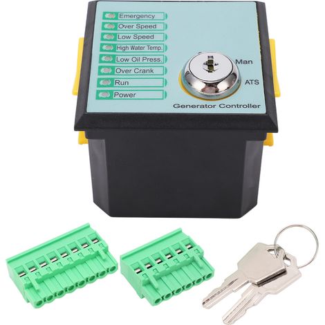 Module de contrôle ASM168 pour générateur diesel, panneau automatique LED, démarrage moteur, tension DC 8.0‑45V (1/5)