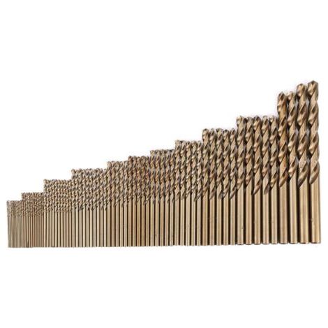 QORVA- Jeu de forets au Cobalt M35, 74 pièces, forets hélicoïdaux HSS-CO, outils combinés (1.0-8.0mm)
