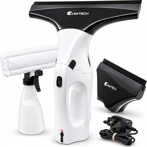 Aspirateur à vitres sans Fil Rechargeable avec Chiffon Microfibre et raclette – pour Condensation et fenêtres à Double vitrage (1/5)