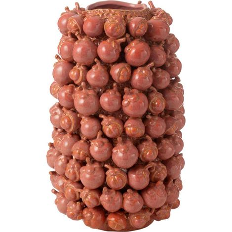 Vase Déco en Argile "Botanica" 49cm Cuivre Rose (1/3)