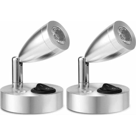 2Emballage individuelLED 12VLampe de lecture avec spot et interrupteur réglable, lumière chaude (1/5)