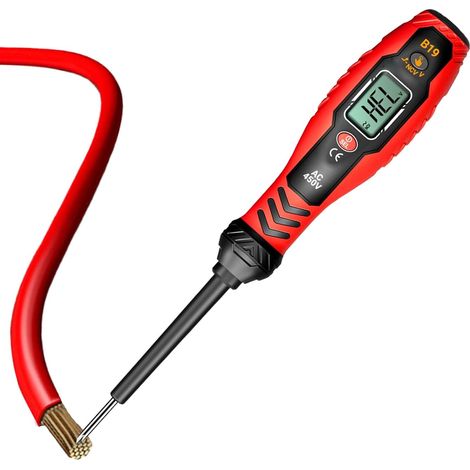 Spannungsprüfstift, genauer Stromkreisdetektor – 2-in-1 kompakter Elektriker-Tester-Schraubendreher mit Digitalanzeige für den Heim- und Industriegebrauch