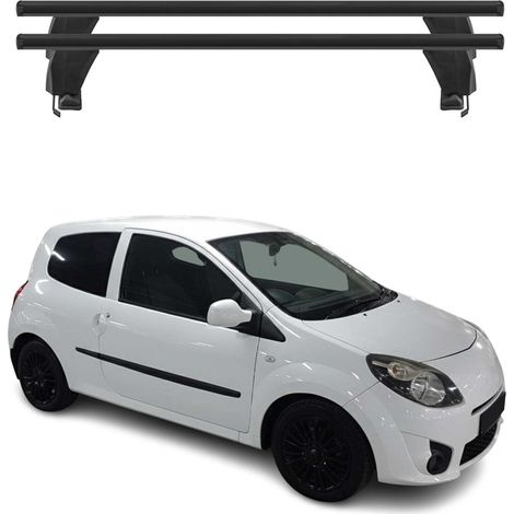 OMAC Dachträger Querträger Alu für Renault Twingo II 2007-2014 – Abschließbar – T-Nut – City-Crash-getestet – Max. 50 kg Schwarz (1/5)