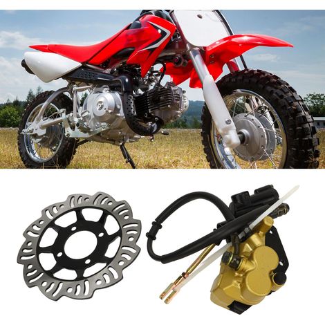 Kit comprenant étrier de frein hydraulique arrière, pompe hydraulique et disque de frein, compatible avec les Honda CRF50 et CRF70. (1/5)