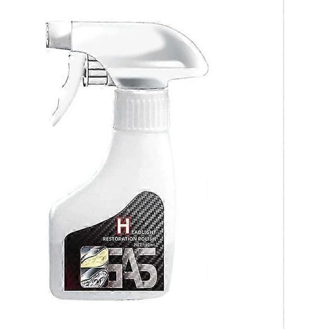 Kit de polissage et de restauration de phares 180 ml - Nettoyant anti-jaunissement sans ponçage pour lentilles en plastique ternies et rayées R (1/5)