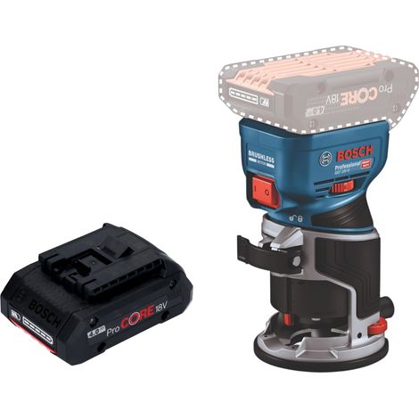Bosch GKF 18V-8 Posa professionale per bordi a batteria 18 V 8,0 mm senza spazzole + 1x batteria ricaricabile ProCORE 4,0 Ah - senza caricabatterie