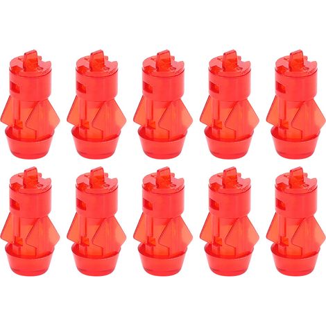 100 supports de lampe LED en plastique, montage sur cadre, voyant indicateur rouge en polycarbonate, abat-jour pour avion, 5 mm (1/5)