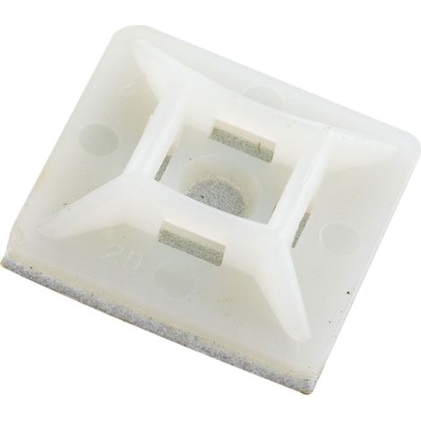Klebesockel für Kabelbinder (Montagesockel) 3,6mm mit Sonderkleber schwarz (1/4)