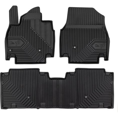 Tapis de Sol de Voiture No.77 pour Kia EV9 2023-2025 TPE Antidérapant Noir 3Pcs (1/5)