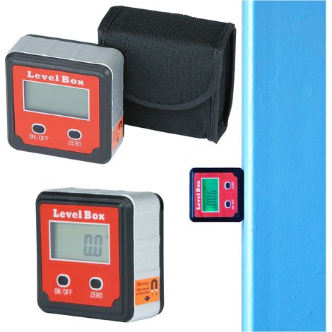 Inclinómetro electrónico PE180 con imán para medición digital de ángulos de 360° para hojas de sierra. (1/5)