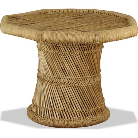 Maison Exclusive - Couchtisch Bambus Achteckig 60x60x45 cm