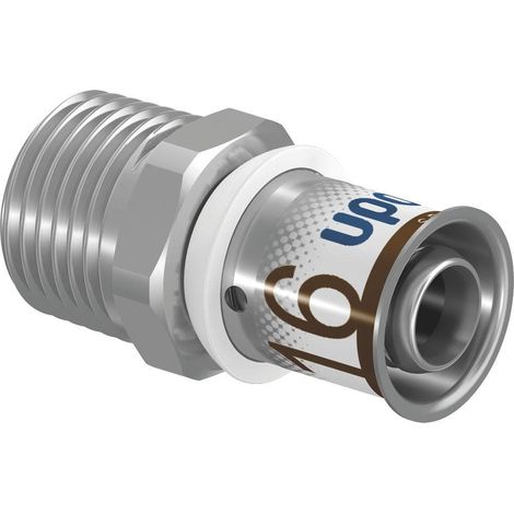 Raccord droit inox à sertir S-Press Plus multicouche M - 32mm 1' (26x34mm) - Uponor