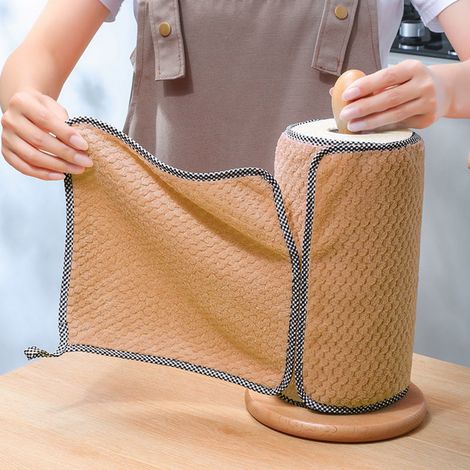 Chiffon Nettoyage Cuisine - 100 % Coton Naturel - 30 x 30 cm - Pour Vaisselle Nettoyage Huile Surface - Lot de 20 (1/5)