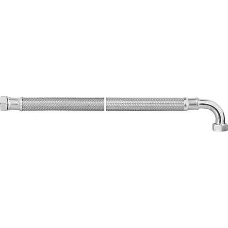 Flexible tressé KTW-A inox L 1000 mm 1" coude fem x fem (1/2)