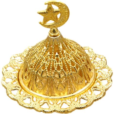 Hollow vintage gold-plated bronze incense burner for home yoga decor (1/5)