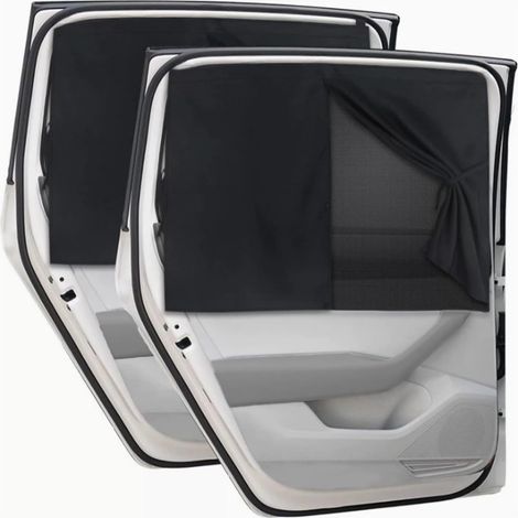 Sonnenschutzblenden fürs Auto (2er-Set), UV-Schutz  Universelle Netz-Sonnenschutzblenden für Seitenfenster, geeignet für Babys, Kinder und Haustiere  Kompatibel mit den meisten Pkw