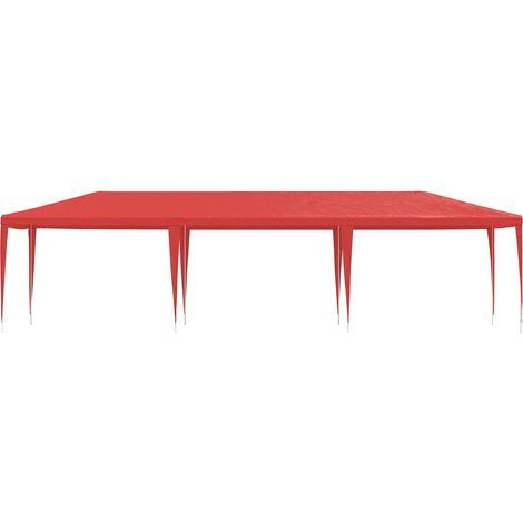 vidaXL Party Tent Red 900 x 300 x 255 cm PE and Steel