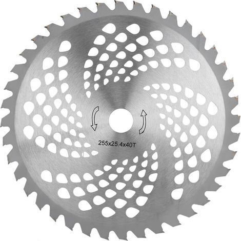 Garden FutureAccessoires de Tondeuse 40T Lames en Alliage pour Découpe d'Herbe Disque Circulaire en Acier Manganèse - KZQ (1/3)