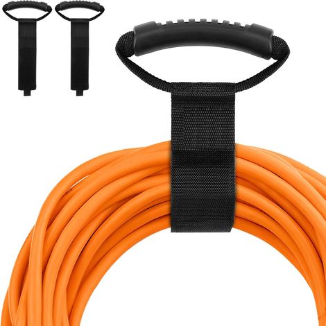 2 Pièces Organisateur de Cable, Sangle De Rangement D'Extension Et Tuyaux Avec Poignée Pour Un Transport Et Un Rangement Faciles Dans Le Organisateur De Rallonges (56 x 5 cm) (1/5)