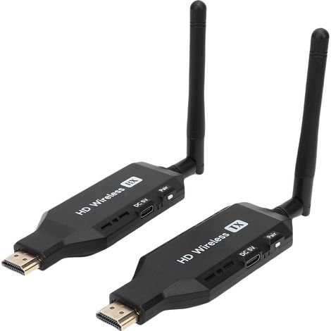 Émetteur et Récepteur D'interface Multimédia HD sans Fil, Extension Vidéo en Streaming HD, Kit D'extension HDMI 5,8 GHz, Portée 50 M, 1920 X 1080, 60 Hz