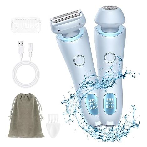 Electric Hair Remover, Waterproof Wireless Hair Remover with Wet (1/5)
