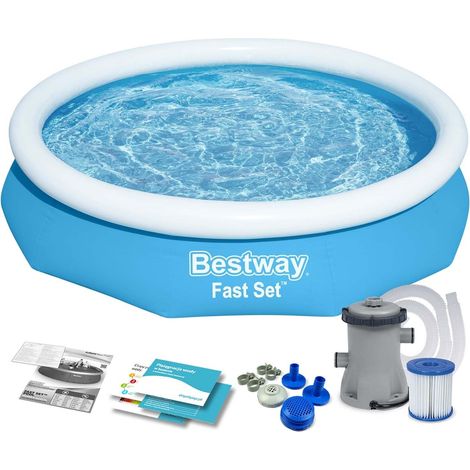 Piscina de expansión para jardín 244 x 61 cm 9 en 1 Bestway 57450