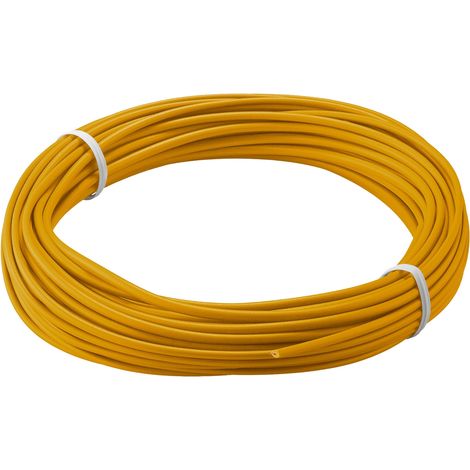 GOOBAY fil de cuivre 55043, 1 x 0,14 mm², isolé, 10 m, orange