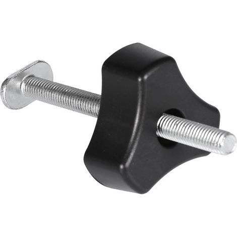 MINKUROW T-Nut-Klemme, Metall-Schnellhalteklemme, für T-Nut-T-Nut-Holzbearbeitungswerkzeug (T-Schraube + Kunststoff-Knopfmutter) (1/5)