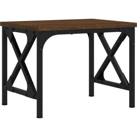 vidaXL Supporto Stampante Rovere Marrone 40x30x31 cm Legno Multistrato